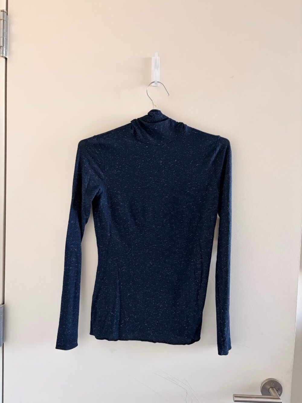 Intimissimi Dark Blue Speckled Turtleneck Top S